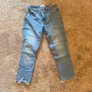 Straight high rise curve love jean